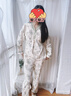 9i9月子服帶胸墊純棉秋冬產(chǎn)后孕產(chǎn)婦喂奶哺乳睡衣家居服套裝花園綠L 曬單實(shí)拍圖
