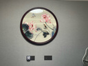 禮御友嘉純手工刺繡掛畫(huà)1-4絲荷花鳥(niǎo)現代簡(jiǎn)約蘇繡成品客廳玄關(guān)走廊裝飾畫(huà) 荷韻(83*83cm) 曬單實(shí)拍圖