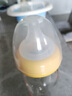 貝親親子自然實(shí)感寬口徑玻璃奶瓶適配新生嬰兒瓶身160/240ml防脹 玻璃-綠 自帶ss號奶嘴  160ml 曬單實(shí)拍圖