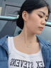 中國珠寶 SINO GEM一克拉莫桑鉆S925通體純銀項鏈女款2025新款輕奢七夕禮物送女友 閃耀雪花吊墜+品牌禮盒 曬單實(shí)拍圖