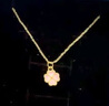 中國黃金（CHINA GOLD）四葉草項鏈女2025新款琺瑯彩黃金項鏈吊墜七夕情人節禮物送女朋友 【當/次日達】-足金吊墜贈銀鏈【紀念品】 曬單實(shí)拍圖