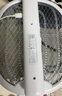 雅格(YAGE)電蚊拍防基孔肯雅熱可折疊充電式紫光誘蚊滅蚊器可壁掛蚊拍 曬單實(shí)拍圖