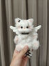 可愛(ài)途可愛(ài)貓咪毛絨公仔掛件扭扭棒手工diy材料包情侶中秋國慶生日禮物 黑色+白色天使小貓材料包 貓咪毛絨公仔掛件 曬單實(shí)拍圖