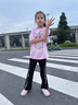 MiniPeace太平鳥(niǎo)童裝夏新女童短袖T恤FBCNF2121 弱粉紅 120cm 曬單實(shí)拍圖