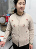 金兔品牌洋氣媽媽100%純羊毛圓領(lǐng)針織開衫女中老年人秋冬高檔毛衣外套 駝色 2XL 【建議125-140斤】 曬單實拍圖
