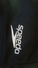 速比濤（Speedo）舒適透氣速干游泳布帽高彈不勒頭游泳訓練裝備 黑色 曬單實(shí)拍圖