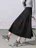 德瑪納【純棉物語(yǔ)】春季工裝風(fēng)松緊腰交叉式大口袋中長(cháng)大擺遮肉女半身裙 曬單實(shí)拍圖