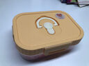 沃德百惠（WORTHBUY）飯盒食品級分格便當盒可微波加熱飯盒上班族學(xué)生便攜專(zhuān)用分格飯盒 黃色長(cháng)方形-單格760 ml 曬單實(shí)拍圖