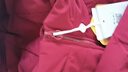 坦博爾羽絨服女短款秋冬連帽寬松保暖女士外套厚TBF510356J 醬紫紅 170  曬單實(shí)拍圖