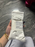 耐克訓(xùn)練襪毛巾底籃球襪跑步透氣襪純棉中筒襪子簡約經(jīng)典四季運動襪 四季款長筒襪：白色3雙 S（34-38碼） 曬單實拍圖