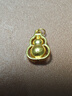 金小貅足金999葫蘆項鏈女黃金福祿吊墜5d黃金掛件時(shí)尚送禮媽媽閨蜜禮物 0.8g.大號葫蘆吊墜-配合金鏈 曬單實(shí)拍圖
