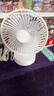 桌面小風扇靜音空氣循環(huán)USB可充電臺式家用辦公室學(xué)生宿舍床頭大風力便攜制冷電風扇大扇面 白色-四檔風力調(diào)節(jié)+插電款 曬單實拍圖