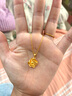 周生生黃金吊墜 玫瑰花 幸?；ㄕZ(yǔ)足金掛墜 不含項鏈72931P計價(jià) 3.25克 曬單實(shí)拍圖