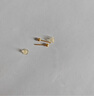 周大福 金珠足金黃金耳釘(工費220)約1.3g EOF683 曬單實(shí)拍圖