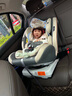 貝倍適（BAYBETSS）兒童安全座椅汽車用0-4-12歲寶寶360度旋轉(zhuǎn)嬰兒車載坐椅ISOFIX 米灰色【遮陽棚+上拉帶+側(cè)保護(hù)】 曬單實(shí)拍圖