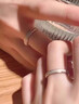 蔓笙足銀戒指999純銀素圈情侶對戒一對刻字輕奢飾品男女戒子求婚禮物 女款 曬單實(shí)拍圖