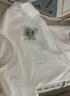 ASK JUNIOR抑菌涼感親子裝t恤25夏男大童半袖體恤兒童短袖上衣 白色 120 曬單實(shí)拍圖
