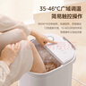 美的（Midea）泡腳桶按摩足浴盆加熱自動按摩洗腳盆泡腳盆理療恒溫高深桶教師節(jié)禮物送男女友ZL305極地白 曬單實拍圖