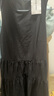 UR春季新款女裝簡(jiǎn)約氣質(zhì)純色拼接無(wú)袖連衣裙UWM750038 黑色 S 曬單實(shí)拍圖