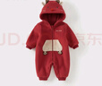 戴維貝拉【動(dòng)物園】女寶衣服外出服嬰兒連體衣秋裝男寶外套裝 曬單實(shí)拍圖
