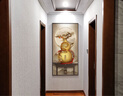 DEZZYS新中式玄關(guān)裝飾畫(huà)高檔葫蘆入戶(hù)門(mén)走廊壁畫(huà)客廳正對墻福字掛畫(huà) 五福葫蘆（默認金色框，黑色聯(lián)系客服） 70*140 遙控開(kāi)關(guān)燈框畫(huà)(充電寶款+晶瓷工藝) 曬單實(shí)拍圖