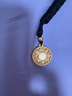 愛(ài)戀（AILEND）黃金吊墜八寶羅盤(pán)999足金福蓮花掛墜送男友送老公男女款生日禮物 搭配小金珠+贈送黑色編繩 約6g（多退少補）簡(jiǎn)包裝無(wú)禮盒 曬單實(shí)拍圖