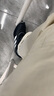 森馬（Semir）牛仔褲女冬季分割抓毛拖地褲2025酷颯風(fēng)顯腿長(zhǎng)彎刀褲109725124008 曬單實(shí)拍圖