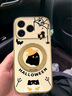 FEIIE【磁吸支架·帶掛鏈】創(chuàng  )意幽靈適用蘋(píng)果17ProMax手機殼iPhone16卡通可愛(ài)外殼15全包防摔14保護套潮 高端皮紋款【飄黃幽靈】360°旋轉磁吸支架 iPhone17Pro 曬單實(shí)拍圖