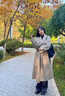 春乏美拉德雙面絨中長(cháng)款毛呢外套女2025春秋新款溫柔風(fēng)小個(gè)子呢子大衣 深燕麥色 XS 建議105斤以下 曬單實(shí)拍圖
