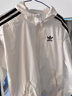 adidas情侶款復(fù)古風(fēng)梭織立領(lǐng)夾克外套男女阿迪達(dá)斯官方三葉草 亮白 XS 曬單實拍圖
