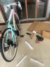 蘭令公路車(chē)自行車(chē)全內線(xiàn)變速碟剎賽車(chē)成年人男學(xué)生女青少年代步單車(chē) 彩虹色 全內線(xiàn) 彎把 700C（165-188CM） 24速 藍圖變速 碟剎 40刀 曬單實(shí)拍圖