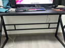 皆客電腦桌臺式電競桌子雙人游戲桌椅家用辦公桌書桌工作臺學(xué)習(xí)寫字桌 破價(jià)福利【碳纖黑140*60】 曬單實(shí)拍圖