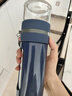 富光玻璃杯 高硼硅泡茶杯子 茶水分離杯 商務(wù)辦公便攜塑玻水杯男女士 曬單實(shí)拍圖