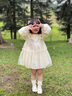 G.DUCKKIDS小黃鴨童裝女童連衣裙春秋裝2025新款兒童裙子洋氣女孩寶寶公主裙 奶茶裙 90 建議1~2歲【 80-90cm】cm 曬單實拍圖