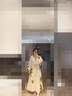 桑羅氣質明星同款葡萄真絲輕禮服裙2025年夏新品長款寬松可外穿睡裙女 M 曬單實拍圖