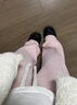 棉致加絨加厚糯米休閑闊腿褲子女秋冬季新款高腰寬松垂感顯瘦直筒褲子 736粉色【加絨高品質(zhì)】 L 105-120斤 曬單實(shí)拍圖