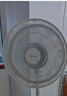 美的（Midea）七葉輕音電風扇 家用風扇 落地扇 立式節(jié)能搖頭宿舍電扇 強風降溫循環(huán)柔風自然風桌面小風扇 【35cm旋鈕款】 白色 強勁動力 曬單實拍圖