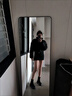 矜持范棉服女2025新款棉襖女冬季立領(lǐng)加厚棉衣棉襖潮時(shí)尚顯瘦面包服外套 黑色 M 100-110 曬單實(shí)拍圖