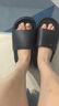 人本拖鞋男夏季踩屎感情侶厚底戶(hù)外運動(dòng)拖鞋涼拖女20004 純黑 38-39 曬單實(shí)拍圖