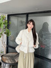 Teenie Weenie小熊女裝棉服2025冬季新款清新淡雅溫暖舒適棒球夾克 象牙白 S 曬單實(shí)拍圖