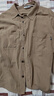 布衣傳說(shuō)高級感亞麻長(cháng)袖襯衫男士寬松百搭棉麻休閑純色襯衣外套潮 米杏 L 曬單實(shí)拍圖