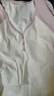 森馬（Semir）【云柔親膚】長袖t恤女短款V領(lǐng)修身上衣24年新款插肩袖休閑薄外套 粉色調(diào)01315 M 曬單實(shí)拍圖