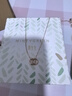 周生生七夕禮物薄荷系列雙環(huán)18K玫瑰金項鏈環(huán)環(huán)相扣吊墜91873U47厘米 曬單實拍圖