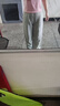 QGF學(xué)院風(fēng)冰絲垂感休閑褲男女學(xué)生情侶易穿搭直筒褲夏季寬松闊腿褲子 豆綠色 M 【建議100-115斤】 曬單實(shí)拍圖