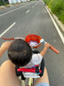 折疊親子自行車(chē)成人通勤帶小孩母子帶寶寶親子款寶媽單車(chē)上班騎 頂配單速-復古黃【前椅+后靠背】 22寸【適合：150-165cm】 曬單實(shí)拍圖