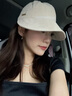 貓人帽子女大帽檐趙露思同款棒球帽女大頭圍太陽鴨舌帽遮陽防曬帽子 米白色 均碼56-60 曬單實(shí)拍圖