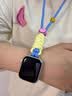 京川旭適用蘋果手表applewatch10表帶創(chuàng)意百搭彩色掛繩網(wǎng)紅掛脖新款夏日男女彩色傘繩設(shè)計掛脖帶吊墜QC 黃藍色【iwatch S10代】42mm 曬單實拍圖