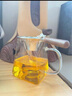 唐豐耐熱玻璃公道杯茶漏套裝茶水分離泡茶壺帶過(guò)濾分茶器茶海茶具配件 心寬公道杯 曬單實(shí)拍圖