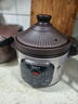 華凌美的電燉鍋家用燉盅煲湯燉湯鍋多功能煮粥陶瓷電砂鍋官方新款 棕色 【1.5h快燉 鮮香不打折】 3.5L 曬單實(shí)拍圖