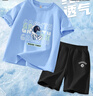 班尼路（Baleno）男童套裝2026夏季薄款男孩休閑時(shí)尚半袖t恤中大童戶(hù)外運動(dòng)短褲夏 曬單實(shí)拍圖